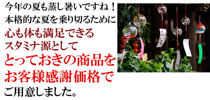 今年の夏も暑いですね!本格的な夏を乗り切るためにスタミナ源としての仙台牛商品を特別価格でご用意しました。
